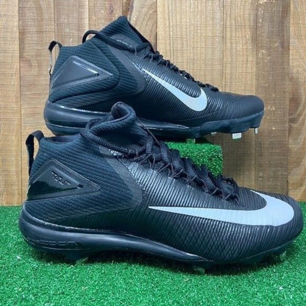 Nike 856503-011 Trout 3 Metal Baseball Cleats Black White Mens SZ 12